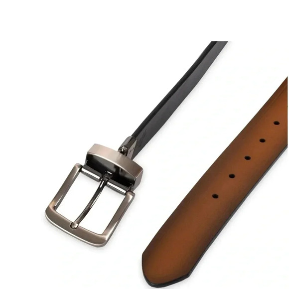 Dickies Men's Two-In-One Reversible Tan to Black Casual Belt - Picture 4 of 7